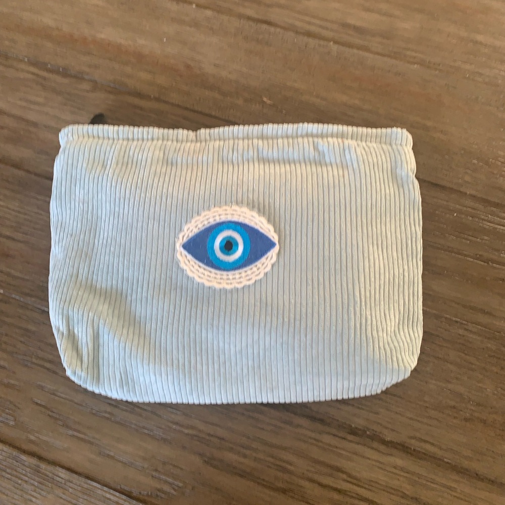 Corduroy Cosmetic Pouch with Eye Patch 
9”x 7 1/2” 6 available specify color - Picture 3 of 13
